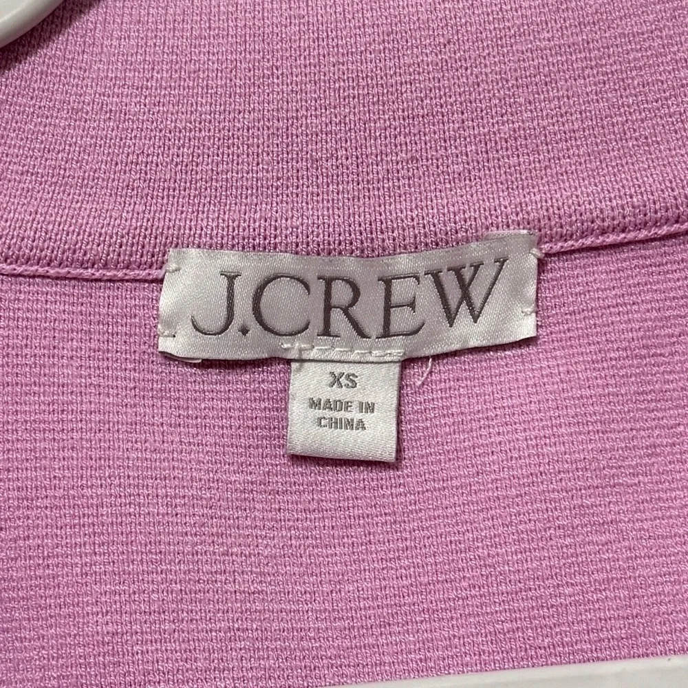 J CREW Pink Waisted Sweater Blazer Size XS Button BQ788
